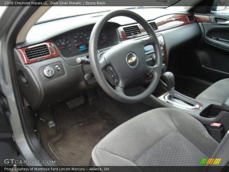Dark Silver Metallic / Ebony Black 2008 Chevrolet Impala LS