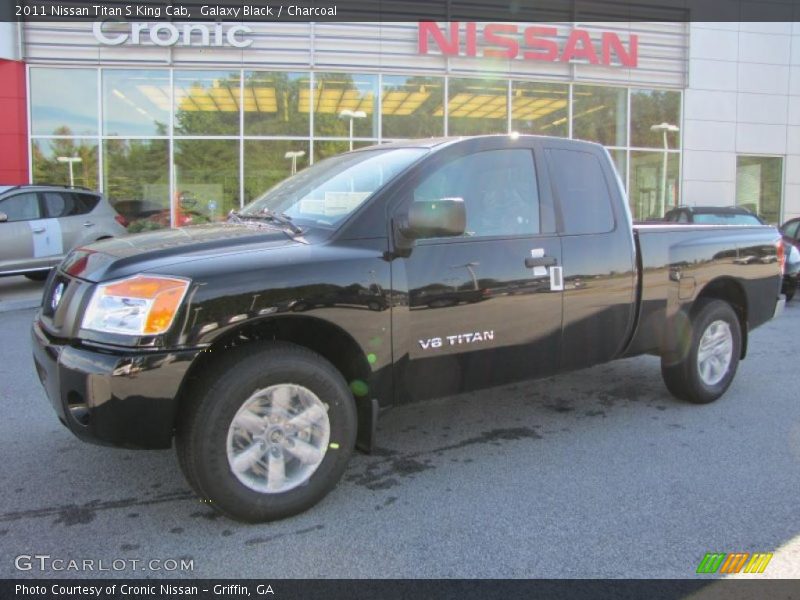 Galaxy Black / Charcoal 2011 Nissan Titan S King Cab