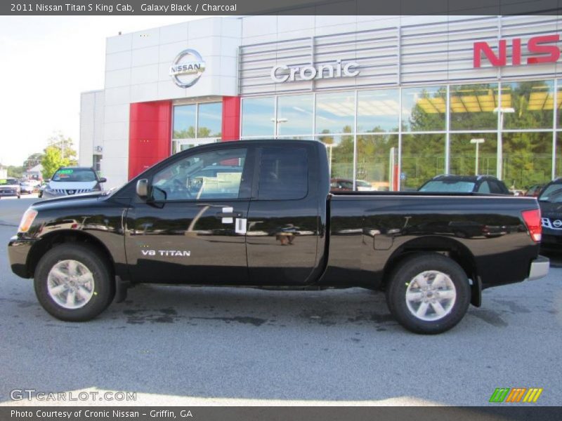 Galaxy Black / Charcoal 2011 Nissan Titan S King Cab