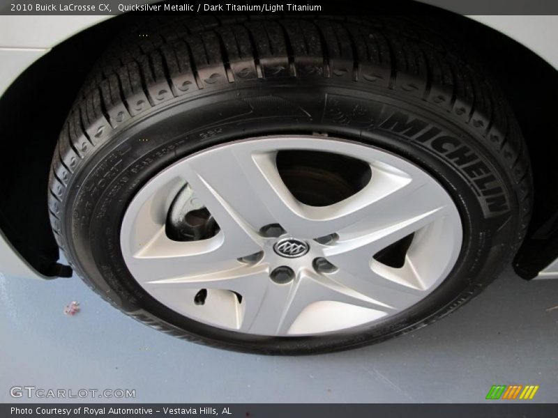 Quicksilver Metallic / Dark Titanium/Light Titanium 2010 Buick LaCrosse CX