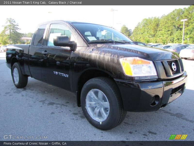 Galaxy Black / Charcoal 2011 Nissan Titan S King Cab