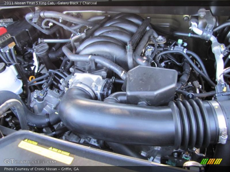 Galaxy Black / Charcoal 2011 Nissan Titan S King Cab