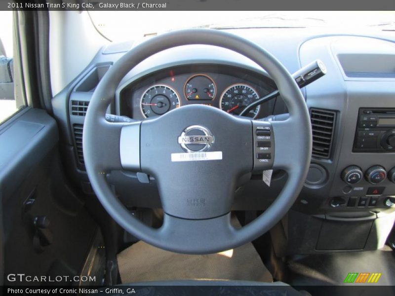 Galaxy Black / Charcoal 2011 Nissan Titan S King Cab