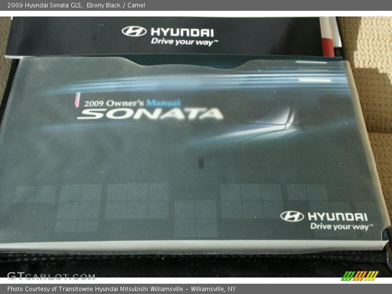 Ebony Black / Camel 2009 Hyundai Sonata GLS