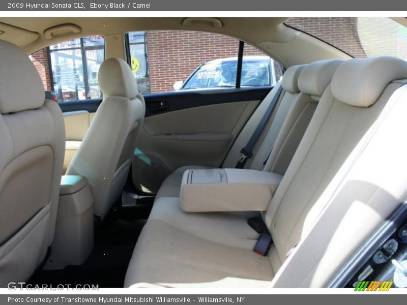 Ebony Black / Camel 2009 Hyundai Sonata GLS
