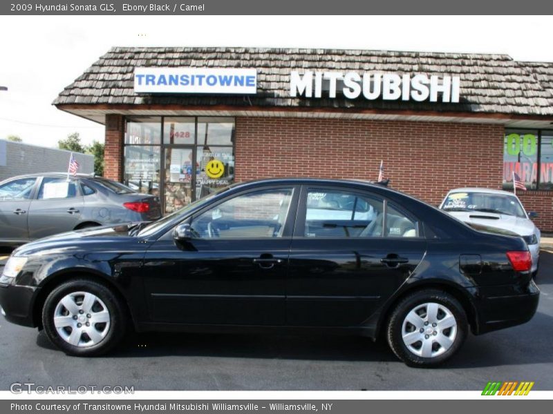 Ebony Black / Camel 2009 Hyundai Sonata GLS