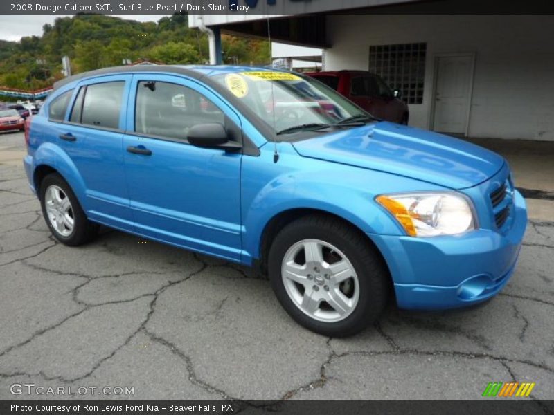 Surf Blue Pearl / Dark Slate Gray 2008 Dodge Caliber SXT