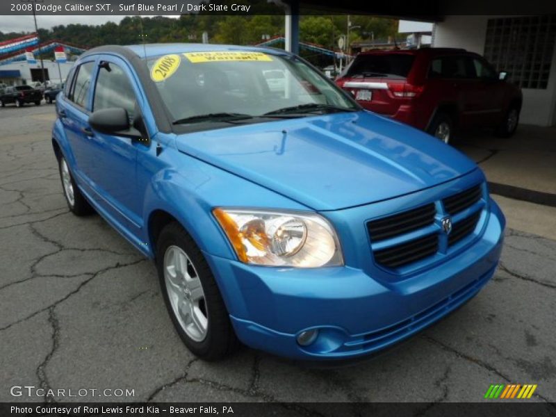 Surf Blue Pearl / Dark Slate Gray 2008 Dodge Caliber SXT