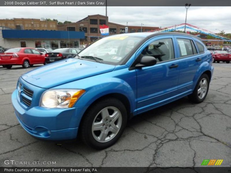 Surf Blue Pearl / Dark Slate Gray 2008 Dodge Caliber SXT