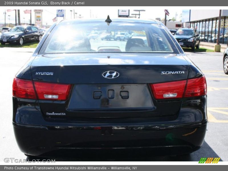 Ebony Black / Camel 2009 Hyundai Sonata GLS