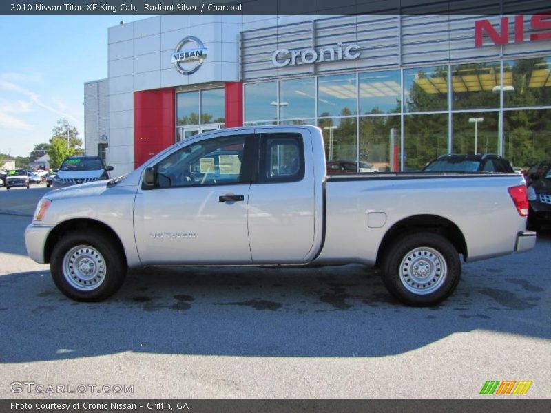 Radiant Silver / Charcoal 2010 Nissan Titan XE King Cab