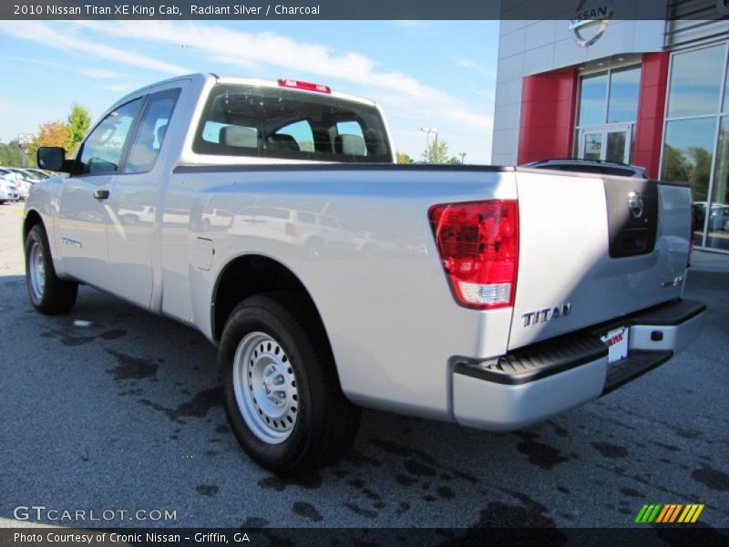 Radiant Silver / Charcoal 2010 Nissan Titan XE King Cab
