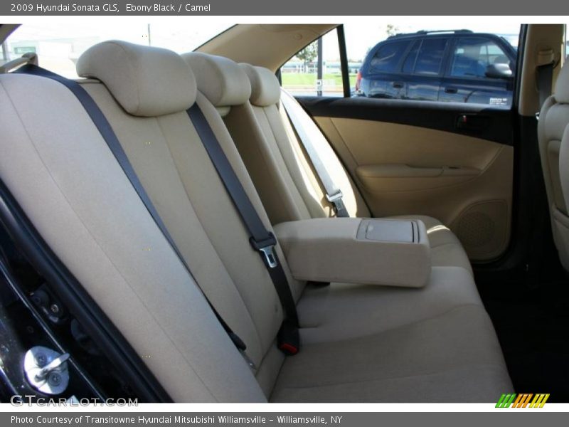 Ebony Black / Camel 2009 Hyundai Sonata GLS