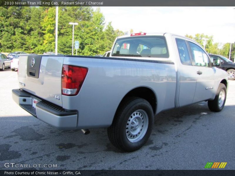 Radiant Silver / Charcoal 2010 Nissan Titan XE King Cab