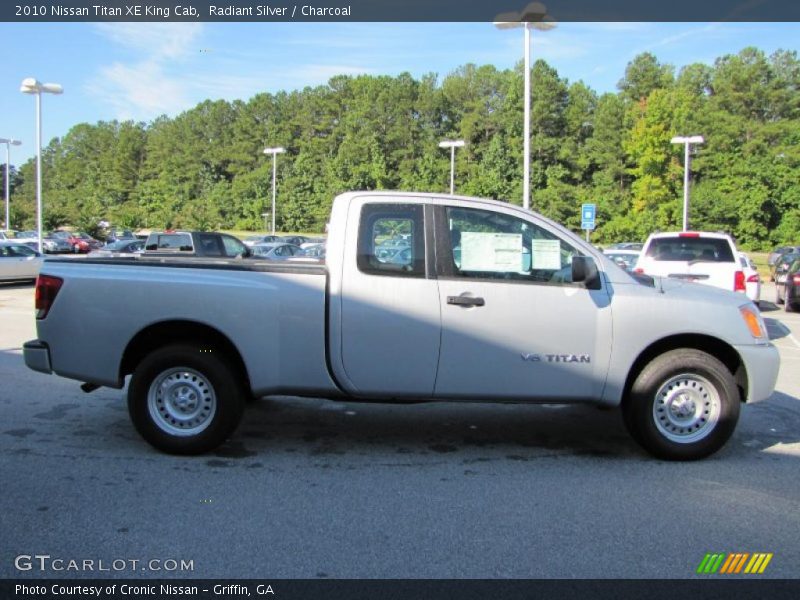 Radiant Silver / Charcoal 2010 Nissan Titan XE King Cab