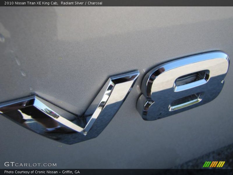 Radiant Silver / Charcoal 2010 Nissan Titan XE King Cab