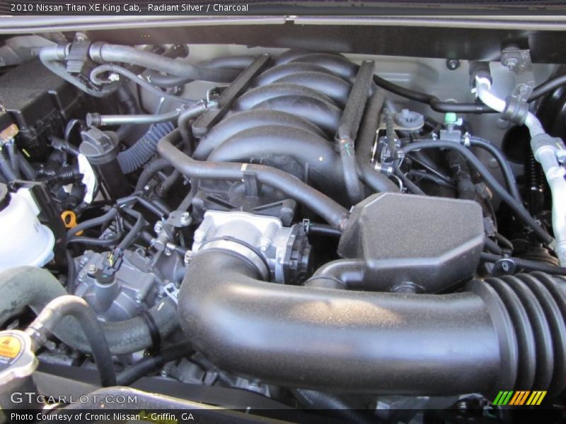 Radiant Silver / Charcoal 2010 Nissan Titan XE King Cab