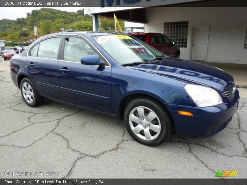 Imperial Blue / Gray 2006 Kia Optima LX