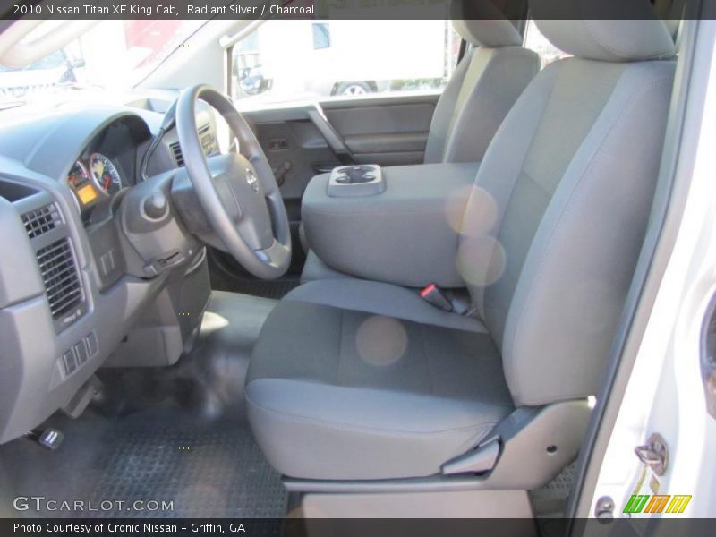Radiant Silver / Charcoal 2010 Nissan Titan XE King Cab