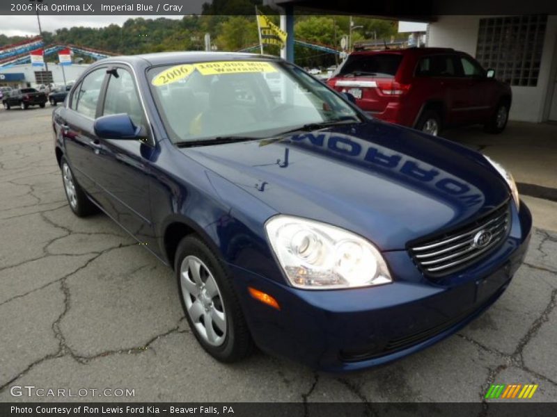 Imperial Blue / Gray 2006 Kia Optima LX