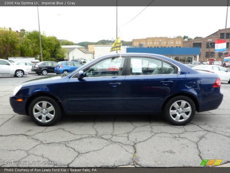 Imperial Blue / Gray 2006 Kia Optima LX