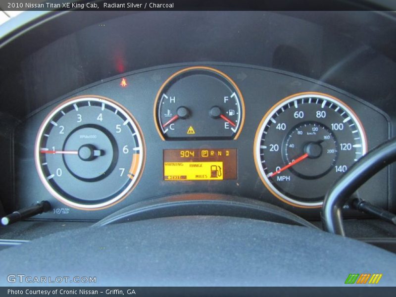 Radiant Silver / Charcoal 2010 Nissan Titan XE King Cab