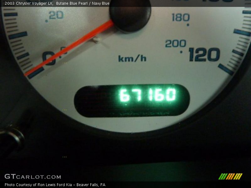 Butane Blue Pearl / Navy Blue 2003 Chrysler Voyager LX