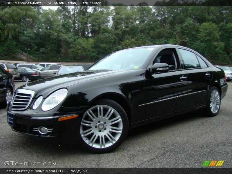 Black / Black 2008 Mercedes-Benz E 350 4Matic Sedan