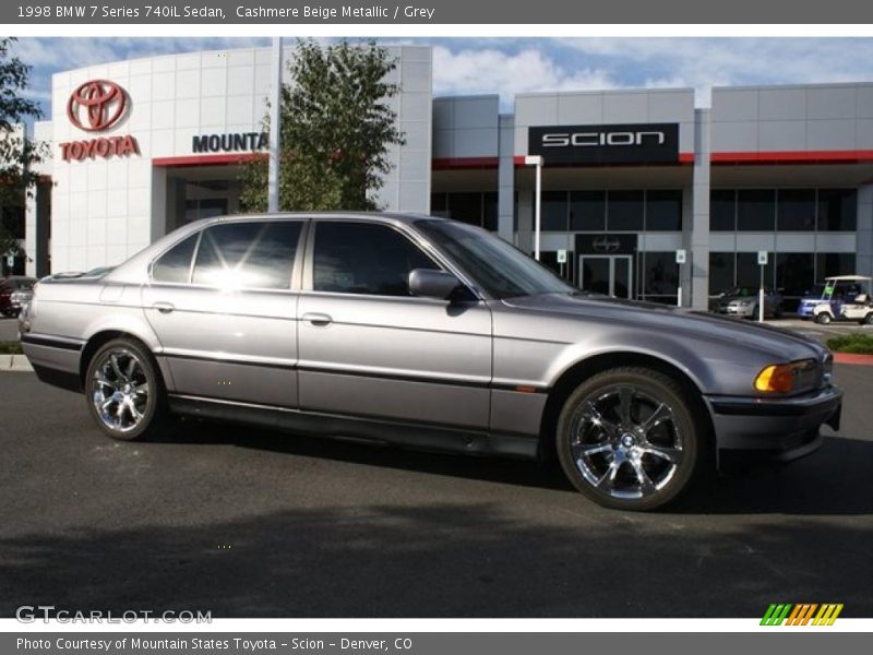 Cashmere Beige Metallic / Grey 1998 BMW 7 Series 740iL Sedan