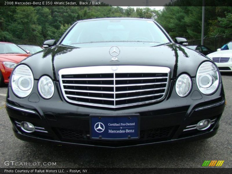 Black / Black 2008 Mercedes-Benz E 350 4Matic Sedan