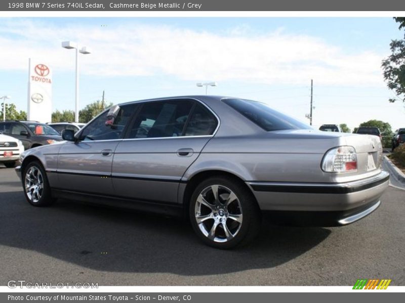 Cashmere Beige Metallic / Grey 1998 BMW 7 Series 740iL Sedan