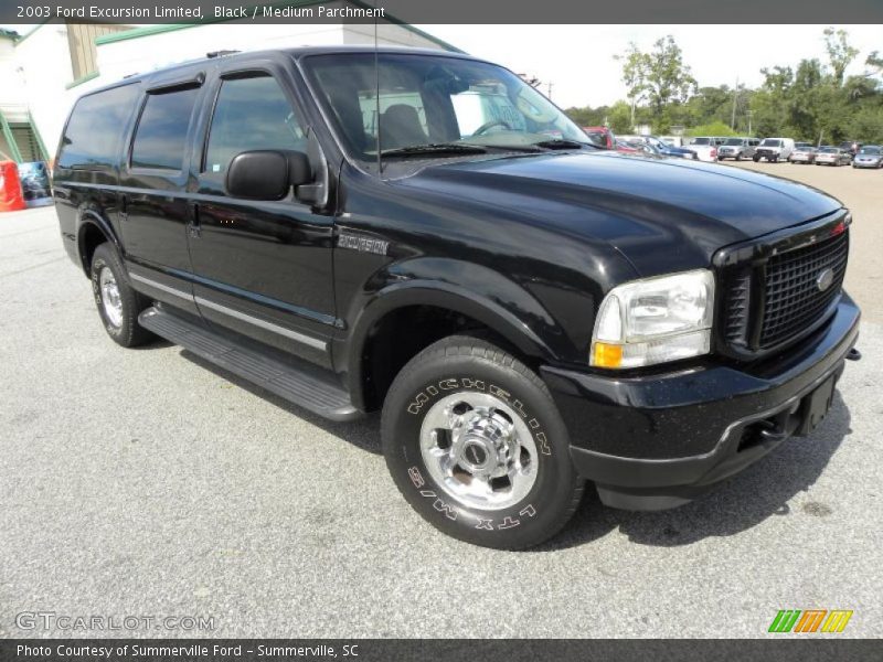 Black / Medium Parchment 2003 Ford Excursion Limited