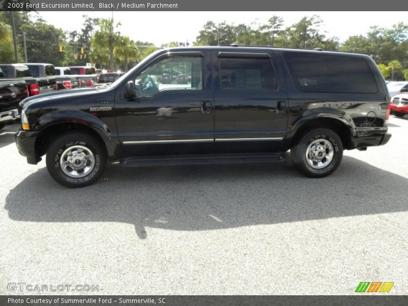 Black / Medium Parchment 2003 Ford Excursion Limited