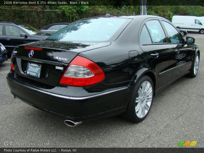 Black / Black 2008 Mercedes-Benz E 350 4Matic Sedan