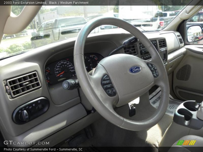 Black / Medium Parchment 2003 Ford Excursion Limited