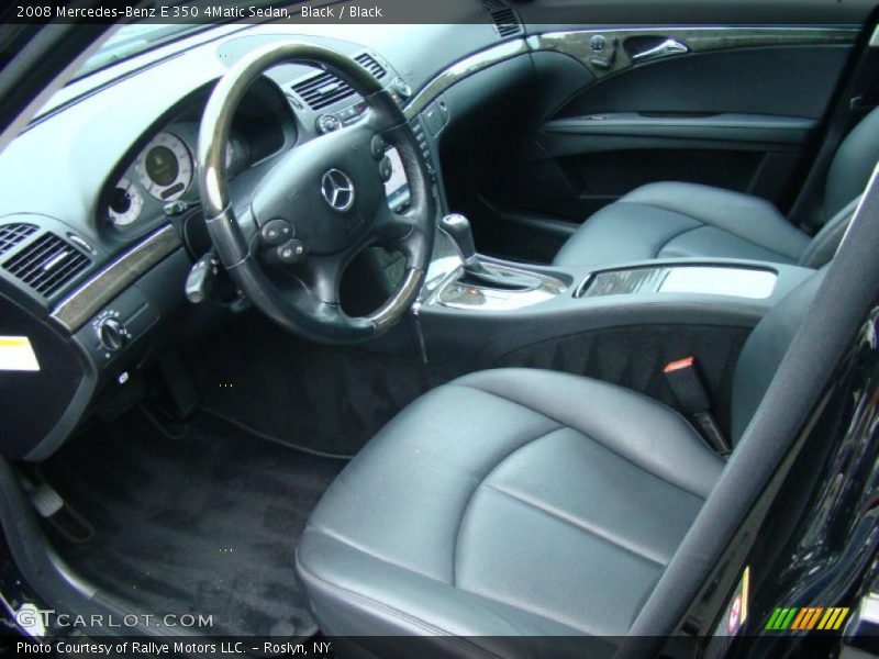 Black / Black 2008 Mercedes-Benz E 350 4Matic Sedan