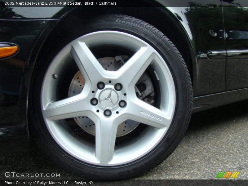 Black / Cashmere 2009 Mercedes-Benz E 350 4Matic Sedan
