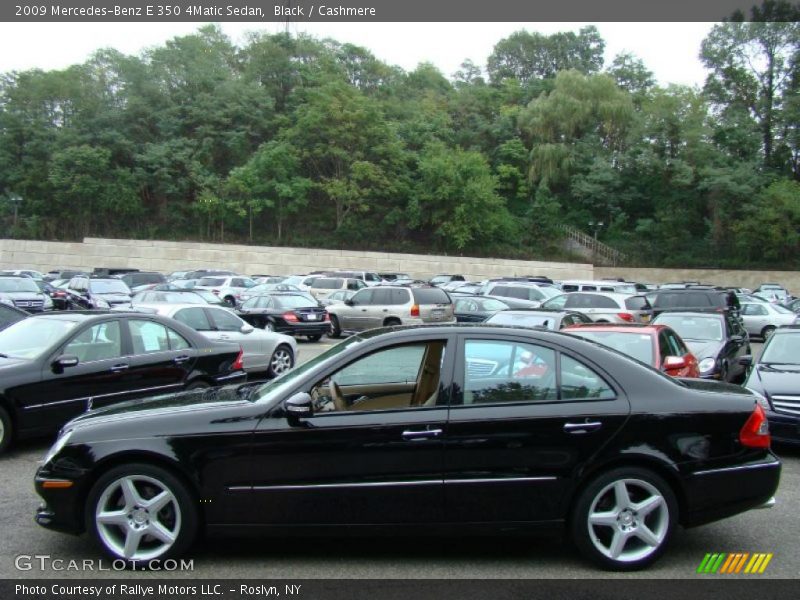 Black / Cashmere 2009 Mercedes-Benz E 350 4Matic Sedan