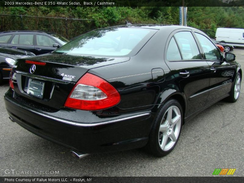 Black / Cashmere 2009 Mercedes-Benz E 350 4Matic Sedan