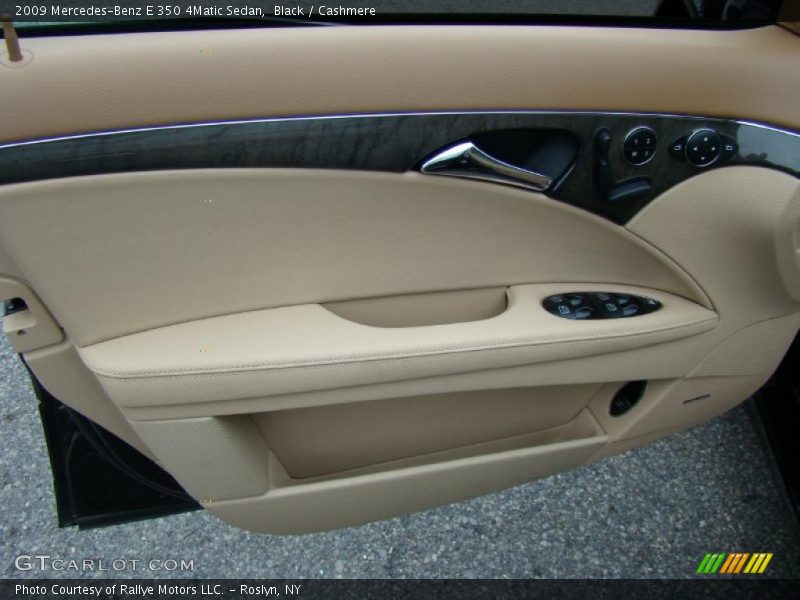 Black / Cashmere 2009 Mercedes-Benz E 350 4Matic Sedan