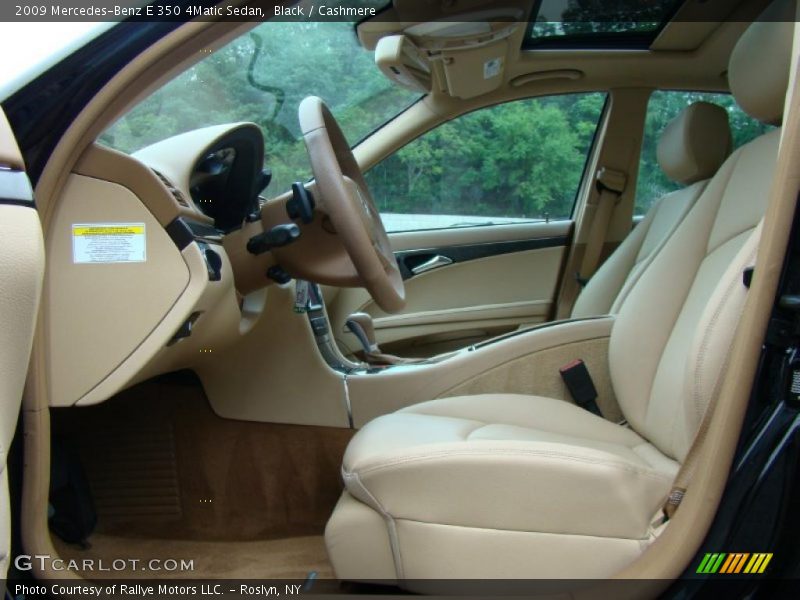 Black / Cashmere 2009 Mercedes-Benz E 350 4Matic Sedan