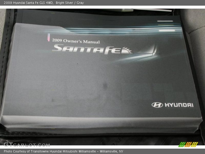 Bright Silver / Gray 2009 Hyundai Santa Fe GLS 4WD