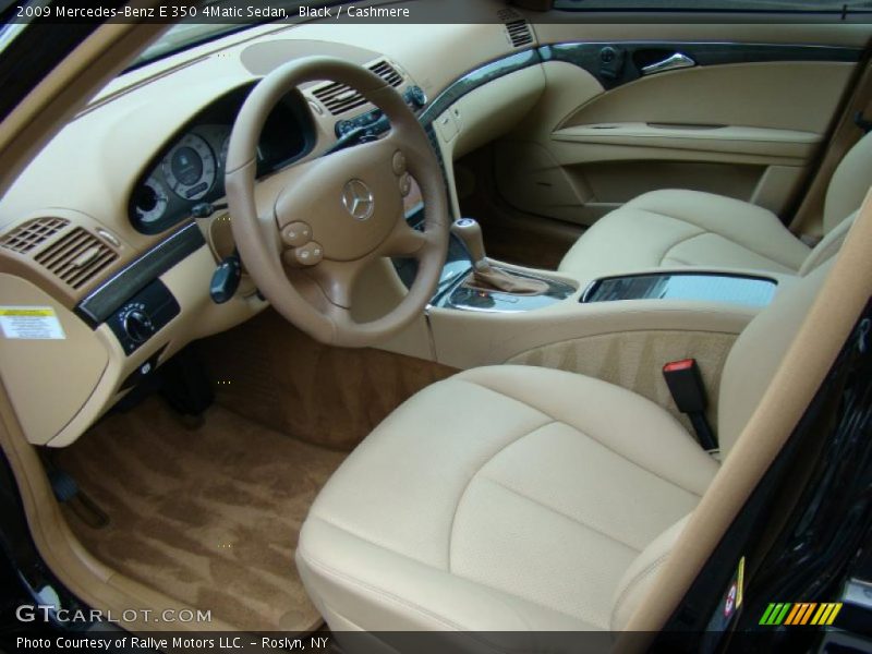 Black / Cashmere 2009 Mercedes-Benz E 350 4Matic Sedan