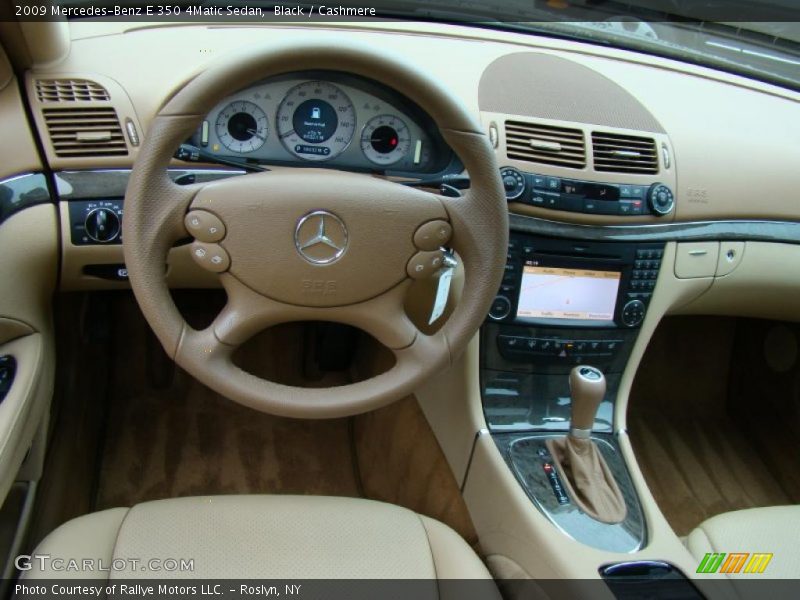 Black / Cashmere 2009 Mercedes-Benz E 350 4Matic Sedan