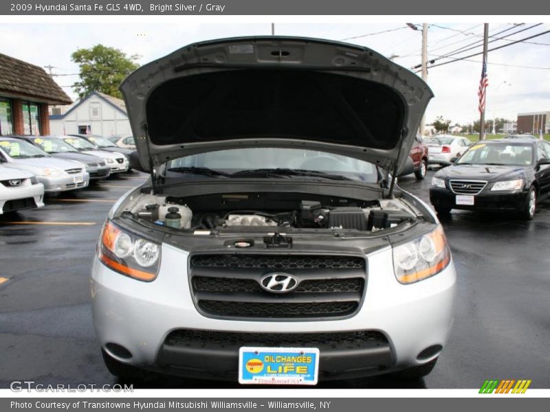 Bright Silver / Gray 2009 Hyundai Santa Fe GLS 4WD