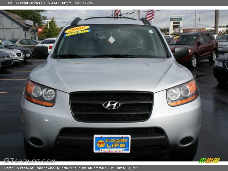 Bright Silver / Gray 2009 Hyundai Santa Fe GLS 4WD
