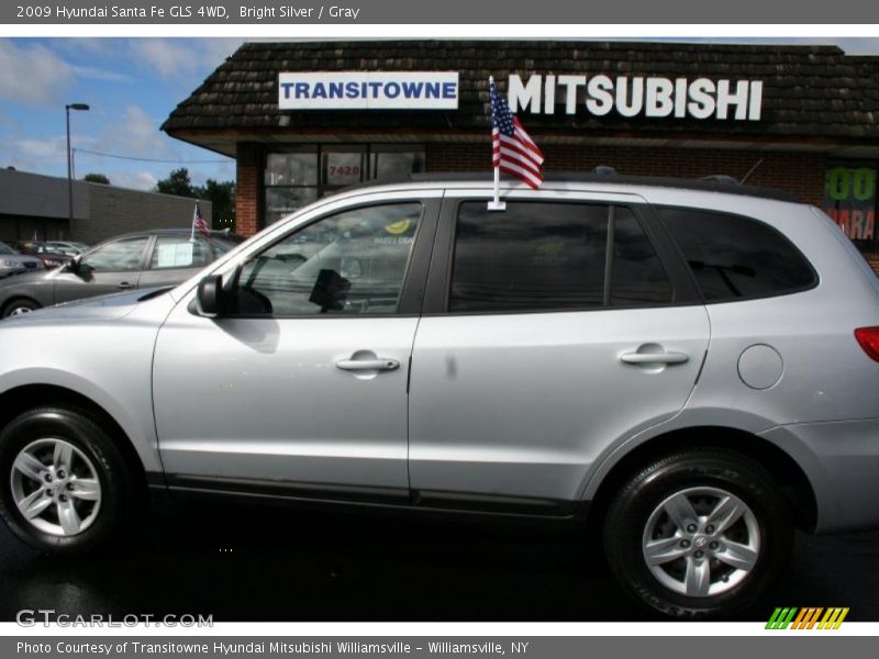 Bright Silver / Gray 2009 Hyundai Santa Fe GLS 4WD