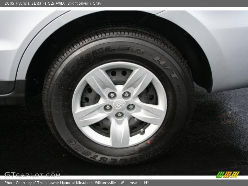 Bright Silver / Gray 2009 Hyundai Santa Fe GLS 4WD