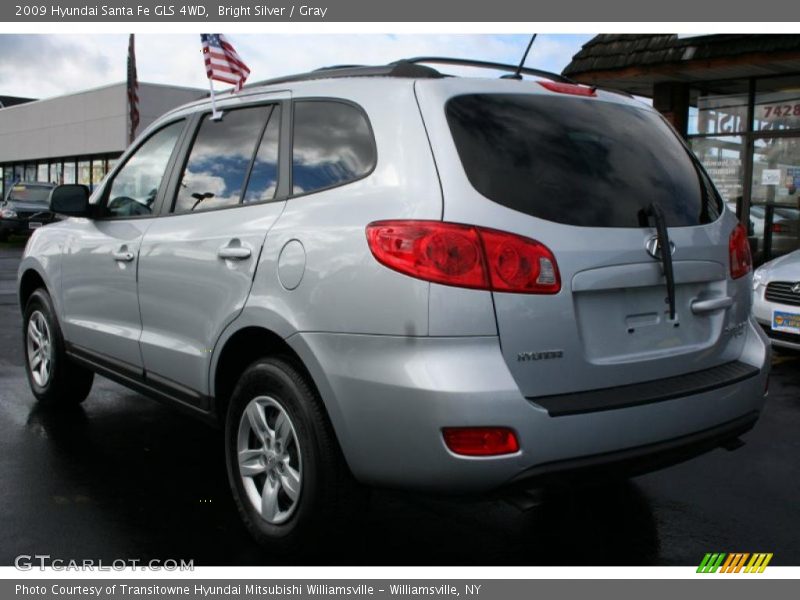 Bright Silver / Gray 2009 Hyundai Santa Fe GLS 4WD