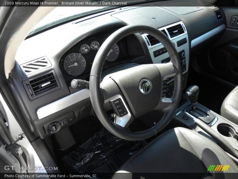 Brilliant Silver Metallic / Dark Charcoal 2009 Mercury Milan I4 Premier